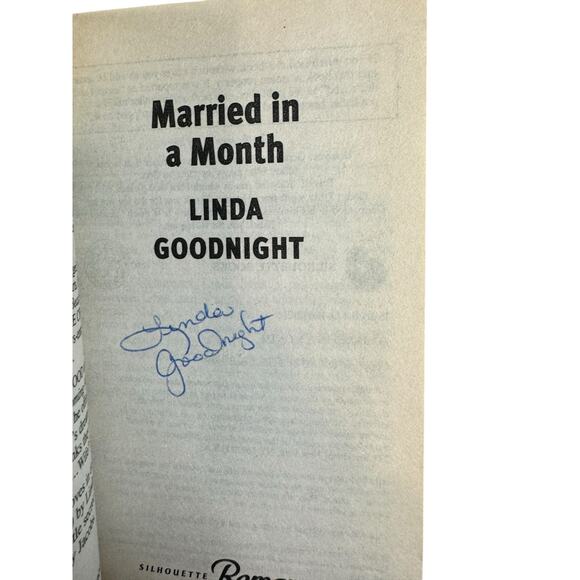 Married in a Month by Linda Goodnight (Paperback) (Autographed) - Picture 7 of 7